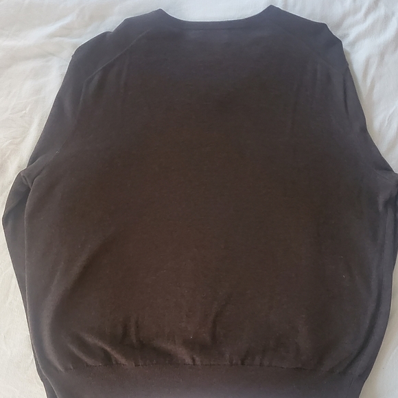 XXL Brown Polo V-neck sweater - Picture 4 of 4